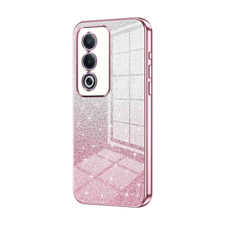 Gradient Glitter Powder Electroplated Phone Case, For OPPO A3x Global, For OPPO A3 Pro Global, For OPPO K12x, For OPPO A60, For OPPO A3 Pro, For OPPO Reno11 Global