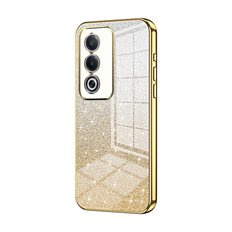 Gradient Glitter Powder Electroplated Phone Case, For OPPO A3x Global, For OPPO A3 Pro Global, For OPPO K12x, For OPPO A60, For OPPO A3 Pro, For OPPO Reno11 Global