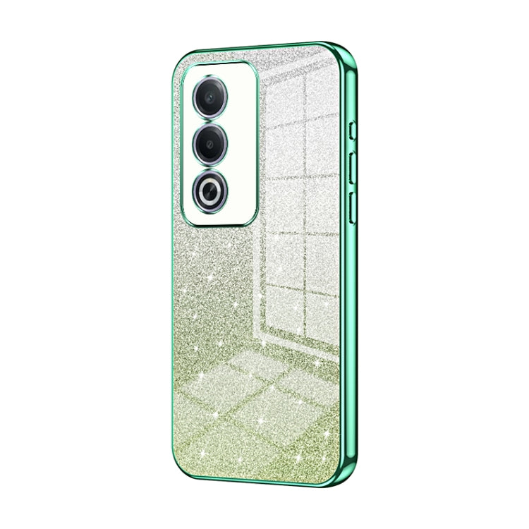 Gradient Glitter Powder Electroplated Phone Case, For OPPO A3x Global, For OPPO A3 Pro Global, For OPPO K12x, For OPPO A60, For OPPO A3 Pro, For OPPO Reno11 Global
