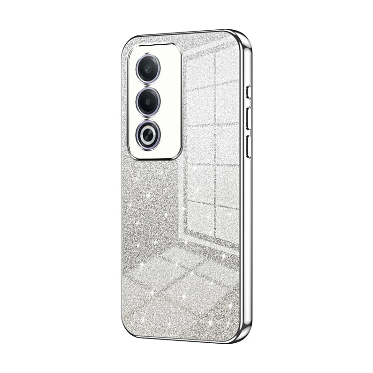 Gradient Glitter Powder Electroplated Phone Case, For OPPO A3x Global, For OPPO A3 Pro Global, For OPPO K12x, For OPPO A60, For OPPO A3 Pro, For OPPO Reno11 Global