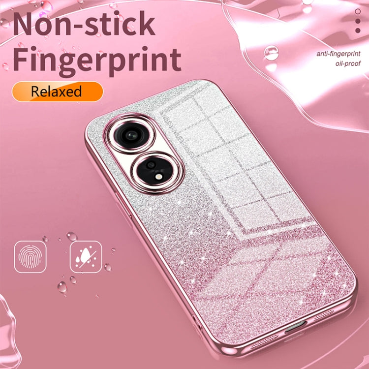 Gradient Glitter Powder Electroplated Phone Case, For OPPO Reno9 Pro+, For OPPO A1 Pro, For OPPO A17 / A17K, For OPPO K9s / K10 Energy, For OPPO Reno8 Pro+, For OPPO Reno8 Pro