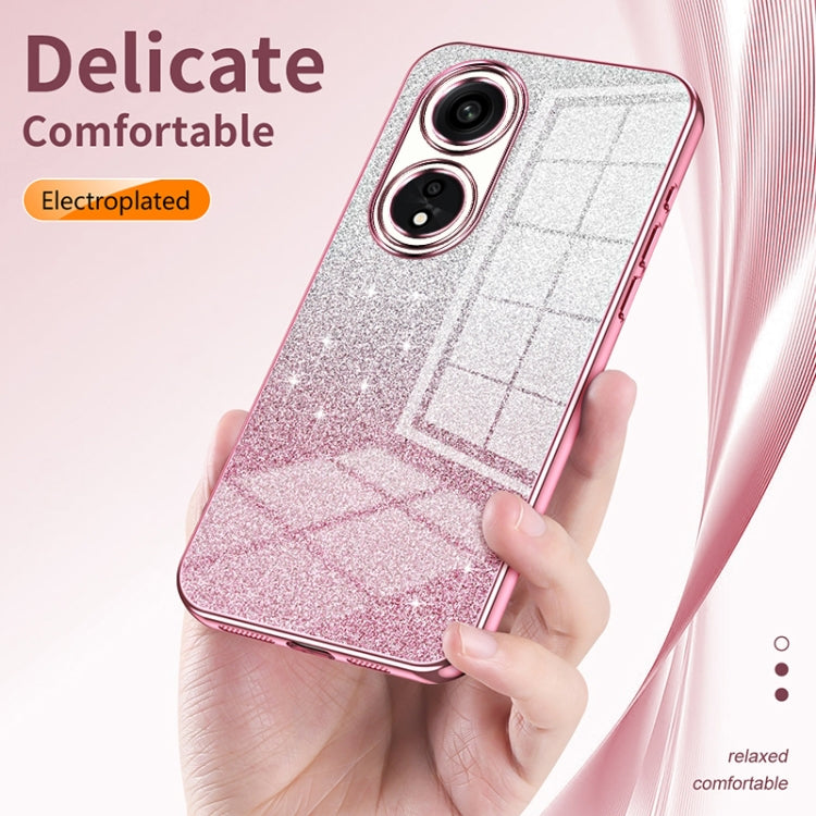 Gradient Glitter Powder Electroplated Phone Case, For OPPO A52 / A72 / A92, For OPPO Reno3 4G / F15 / A91, For OPPO Reno3 Pro, For OPPO A8 / A31 2020, For OPPO A91, For OPPO Reno2 Z / Reno2 F