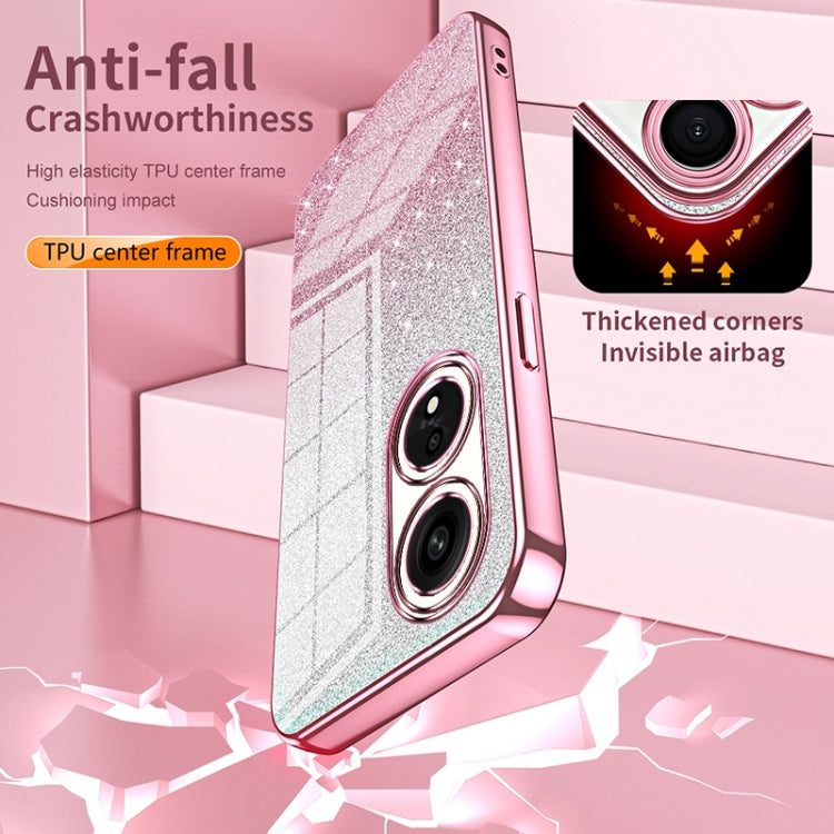 Gradient Glitter Powder Electroplated Phone Case, For OPPO A94 4G, For OPPO Find X3 / Find X3 Pro, For OPPO Reno5 4G/5G / Reno5 K, For OPPO Reno5 Pro+, For OPPO Reno5 Pro, For OPPO K7x / Realme V5 5G