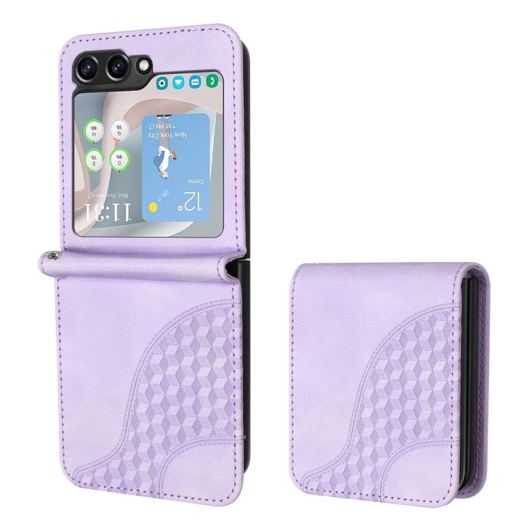 YX0060 Elephant Head Embossed Phone Leather Case with Lanyard, For Samsung Galaxy Z Fold5 5G, For Samsung Galaxy Z Flip5 5G, For Samsung Galaxy Z Fold4 5G, For Samsung Galaxy Z Flip4 5G, For Samsung Galaxy Z Flip3 5G, For Samsung Galaxy Z Fold3 5G