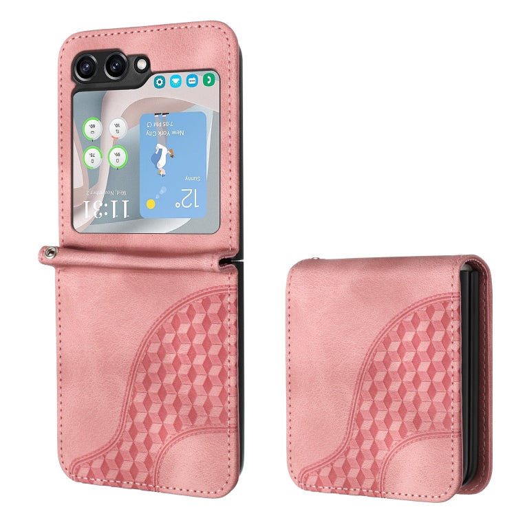 YX0060 Elephant Head Embossed Phone Leather Case with Lanyard, For Samsung Galaxy Z Fold5 5G, For Samsung Galaxy Z Flip5 5G, For Samsung Galaxy Z Fold4 5G, For Samsung Galaxy Z Flip4 5G, For Samsung Galaxy Z Flip3 5G, For Samsung Galaxy Z Fold3 5G