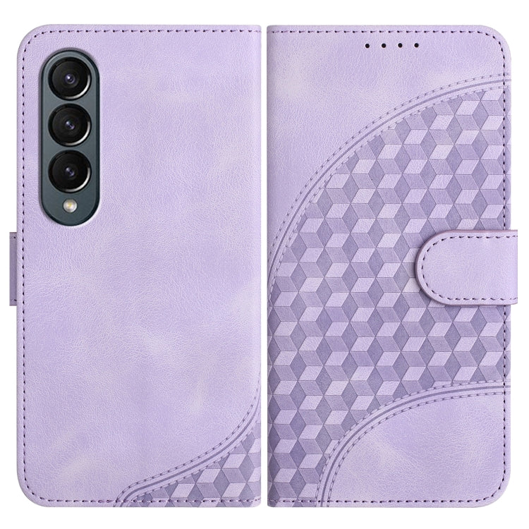 YX0060 Elephant Head Embossed Phone Leather Case with Lanyard, For Samsung Galaxy Z Fold5 5G, For Samsung Galaxy Z Flip5 5G, For Samsung Galaxy Z Fold4 5G, For Samsung Galaxy Z Flip4 5G, For Samsung Galaxy Z Flip3 5G, For Samsung Galaxy Z Fold3 5G