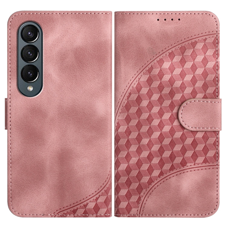 YX0060 Elephant Head Embossed Phone Leather Case with Lanyard, For Samsung Galaxy Z Fold5 5G, For Samsung Galaxy Z Flip5 5G, For Samsung Galaxy Z Fold4 5G, For Samsung Galaxy Z Flip4 5G, For Samsung Galaxy Z Flip3 5G, For Samsung Galaxy Z Fold3 5G