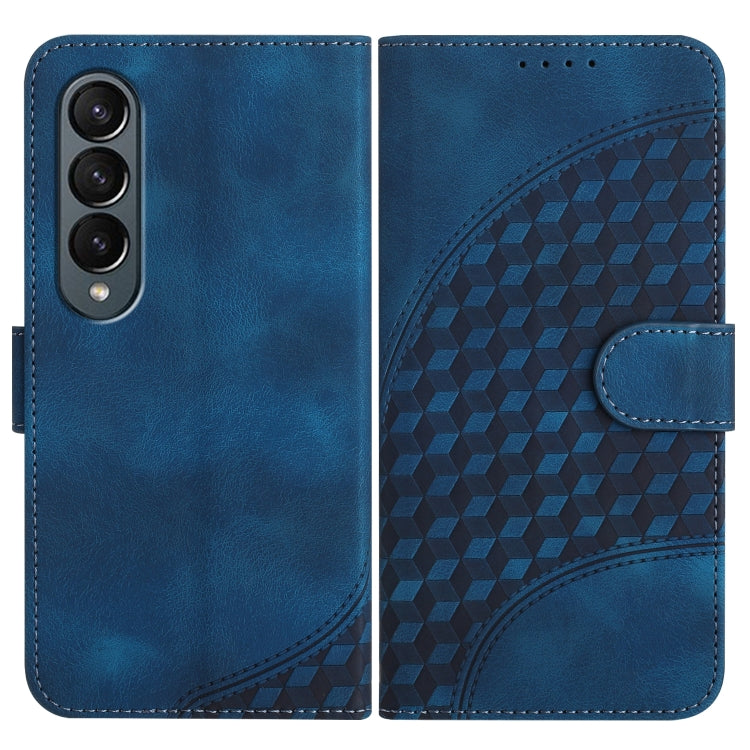 YX0060 Elephant Head Embossed Phone Leather Case with Lanyard, For Samsung Galaxy Z Fold5 5G, For Samsung Galaxy Z Flip5 5G, For Samsung Galaxy Z Fold4 5G, For Samsung Galaxy Z Flip4 5G, For Samsung Galaxy Z Flip3 5G, For Samsung Galaxy Z Fold3 5G
