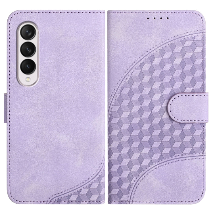 YX0060 Elephant Head Embossed Phone Leather Case with Lanyard, For Samsung Galaxy Z Fold5 5G, For Samsung Galaxy Z Flip5 5G, For Samsung Galaxy Z Fold4 5G, For Samsung Galaxy Z Flip4 5G, For Samsung Galaxy Z Flip3 5G, For Samsung Galaxy Z Fold3 5G