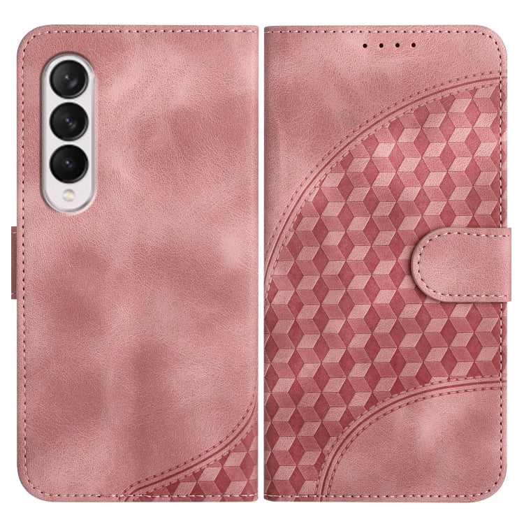 YX0060 Elephant Head Embossed Phone Leather Case with Lanyard, For Samsung Galaxy Z Fold5 5G, For Samsung Galaxy Z Flip5 5G, For Samsung Galaxy Z Fold4 5G, For Samsung Galaxy Z Flip4 5G, For Samsung Galaxy Z Flip3 5G, For Samsung Galaxy Z Fold3 5G
