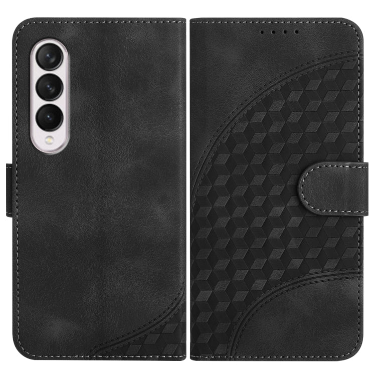 YX0060 Elephant Head Embossed Phone Leather Case with Lanyard, For Samsung Galaxy Z Fold5 5G, For Samsung Galaxy Z Flip5 5G, For Samsung Galaxy Z Fold4 5G, For Samsung Galaxy Z Flip4 5G, For Samsung Galaxy Z Flip3 5G, For Samsung Galaxy Z Fold3 5G