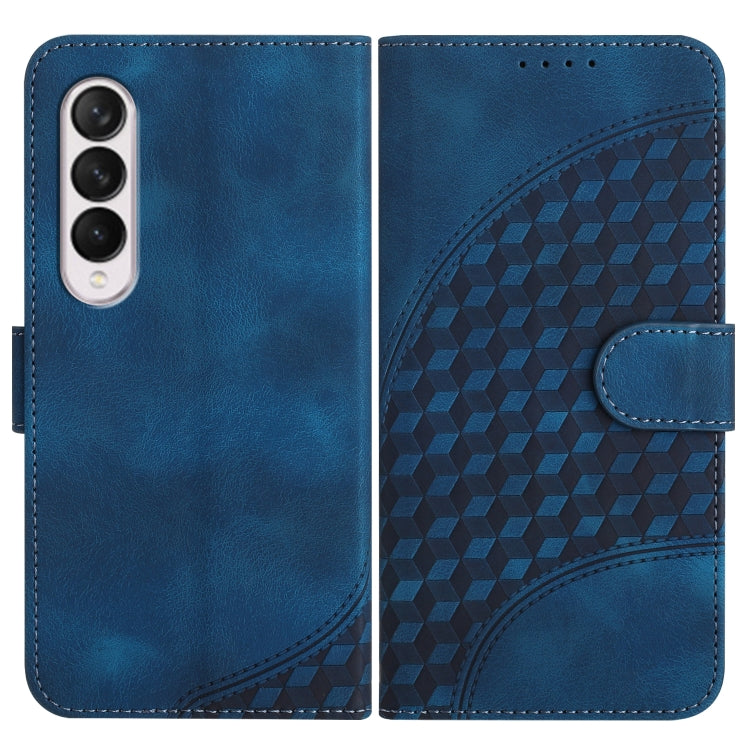 YX0060 Elephant Head Embossed Phone Leather Case with Lanyard, For Samsung Galaxy Z Fold5 5G, For Samsung Galaxy Z Flip5 5G, For Samsung Galaxy Z Fold4 5G, For Samsung Galaxy Z Flip4 5G, For Samsung Galaxy Z Flip3 5G, For Samsung Galaxy Z Fold3 5G