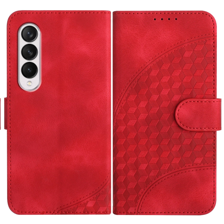YX0060 Elephant Head Embossed Phone Leather Case with Lanyard, For Samsung Galaxy Z Fold5 5G, For Samsung Galaxy Z Flip5 5G, For Samsung Galaxy Z Fold4 5G, For Samsung Galaxy Z Flip4 5G, For Samsung Galaxy Z Flip3 5G, For Samsung Galaxy Z Fold3 5G