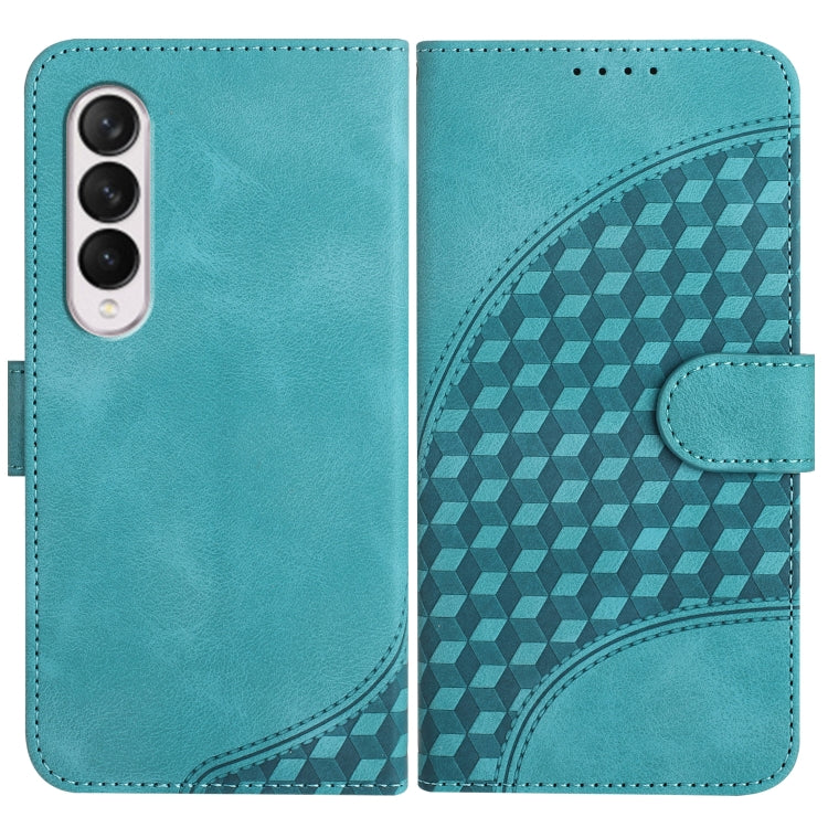 YX0060 Elephant Head Embossed Phone Leather Case with Lanyard, For Samsung Galaxy Z Fold5 5G, For Samsung Galaxy Z Flip5 5G, For Samsung Galaxy Z Fold4 5G, For Samsung Galaxy Z Flip4 5G, For Samsung Galaxy Z Flip3 5G, For Samsung Galaxy Z Fold3 5G