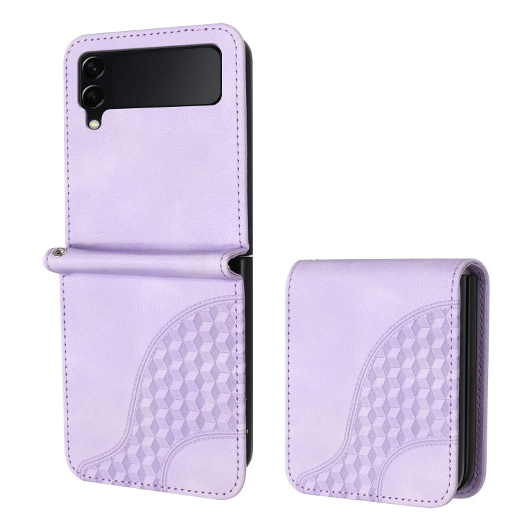 YX0060 Elephant Head Embossed Phone Leather Case with Lanyard, For Samsung Galaxy Z Fold5 5G, For Samsung Galaxy Z Flip5 5G, For Samsung Galaxy Z Fold4 5G, For Samsung Galaxy Z Flip4 5G, For Samsung Galaxy Z Flip3 5G, For Samsung Galaxy Z Fold3 5G