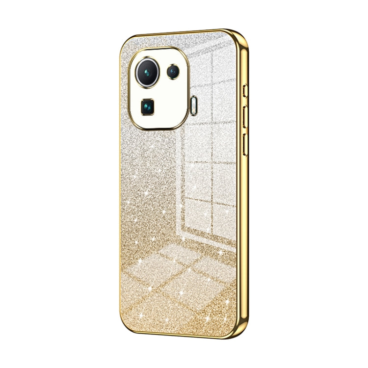 Gradient Glitter Powder Electroplated Phone Case, For Xiaomi Mix 4, For Xiaomi Mi 10S, For Xiaomi Mi 11 Ultra, For Xiaomi Mi 11 Pro, For Xiaomi Mi 11, For Xiaomi Mi 10 Lite 5G