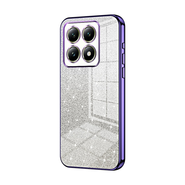 Gradient Glitter Powder Electroplated Phone Case, For Xiaomi 14T, For Xiaomi 14 Ultra, For Xiaomi 14 Pro, For Xiaomi 14, For Xiaomi 13 Ultra, For Xiaomi Civi 3