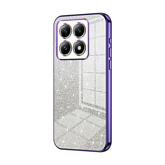 Gradient Glitter Powder Electroplated Phone Case, For Xiaomi 14T, For Xiaomi 14 Ultra, For Xiaomi 14 Pro, For Xiaomi 14, For Xiaomi 13 Ultra, For Xiaomi Civi 3