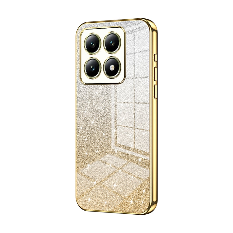 Gradient Glitter Powder Electroplated Phone Case, For Xiaomi 14T, For Xiaomi 14 Ultra, For Xiaomi 14 Pro, For Xiaomi 14, For Xiaomi 13 Ultra, For Xiaomi Civi 3
