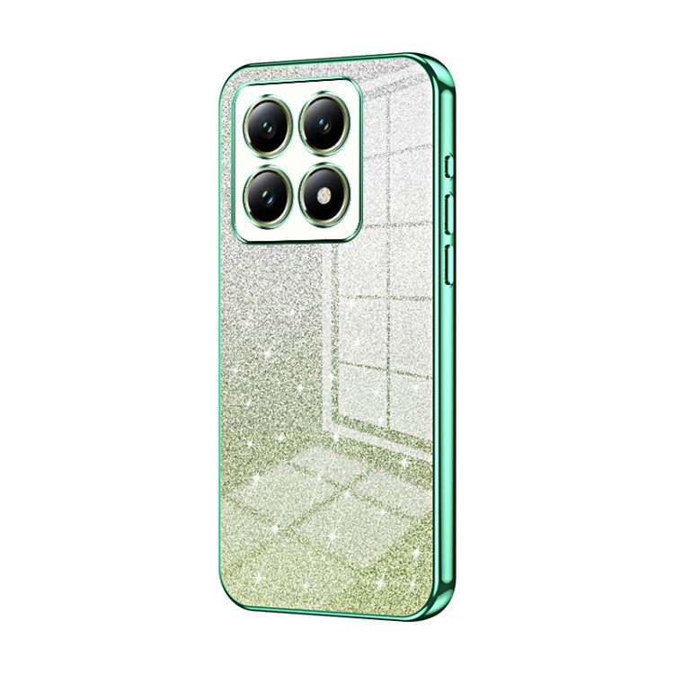 Gradient Glitter Powder Electroplated Phone Case, For Xiaomi 14T, For Xiaomi 14 Ultra, For Xiaomi 14 Pro, For Xiaomi 14, For Xiaomi 13 Ultra, For Xiaomi Civi 3
