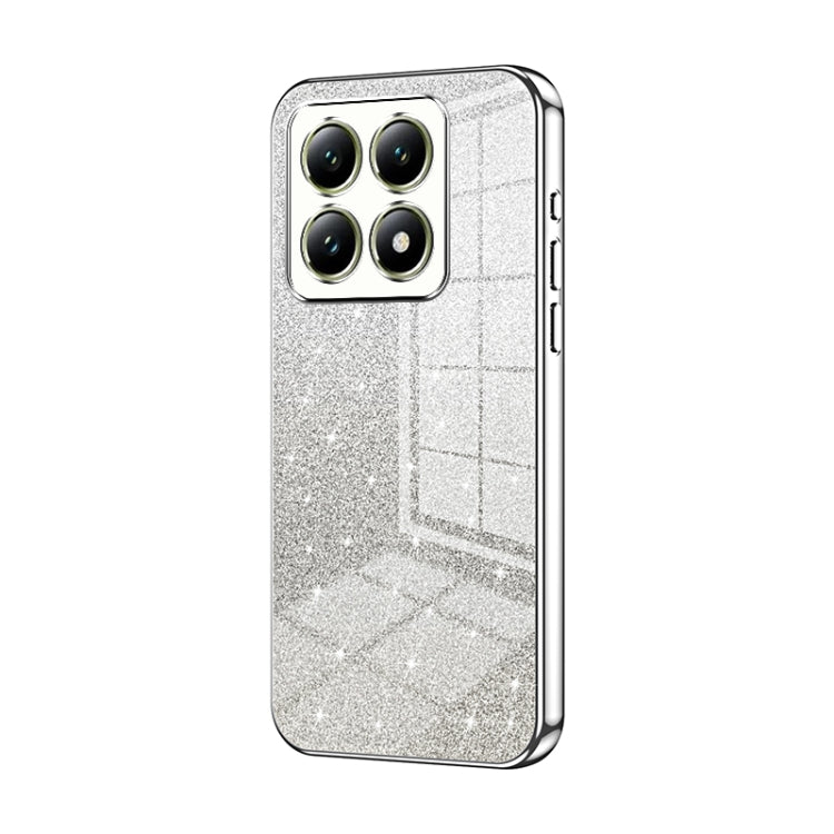 Gradient Glitter Powder Electroplated Phone Case, For Xiaomi 14T, For Xiaomi 14 Ultra, For Xiaomi 14 Pro, For Xiaomi 14, For Xiaomi 13 Ultra, For Xiaomi Civi 3