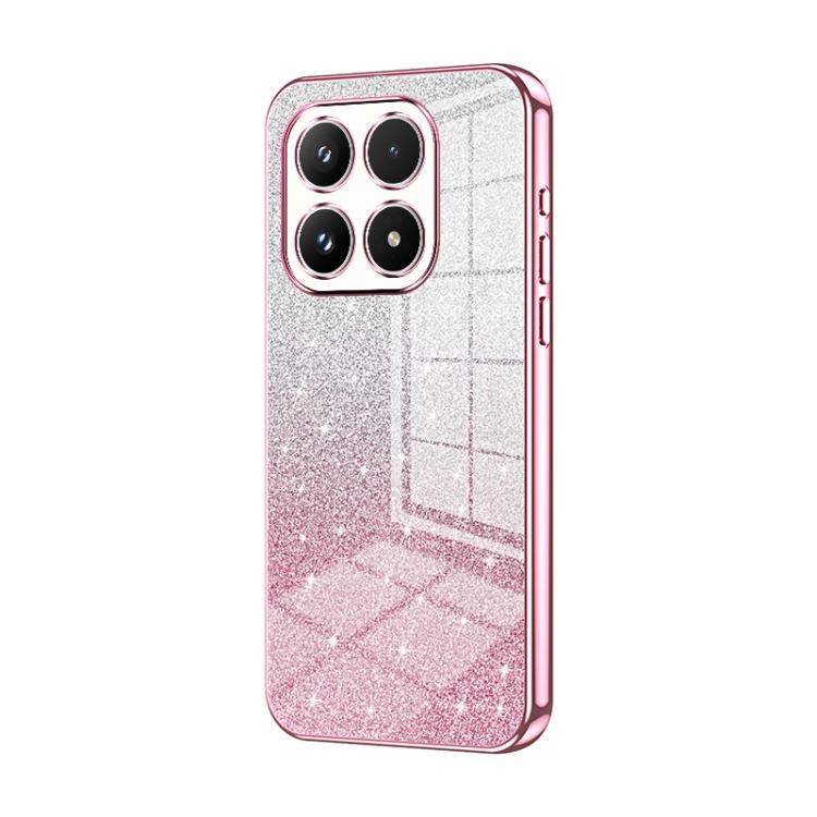 Gradient Glitter Powder Electroplated Phone Case, For Xiaomi 17 Ultra, For Xiaomi 17 Pro Max, For Xiaomi 17 Pro, For Xiaomi 17, For Xiaomi 15T Pro, For Xiaomi 15T