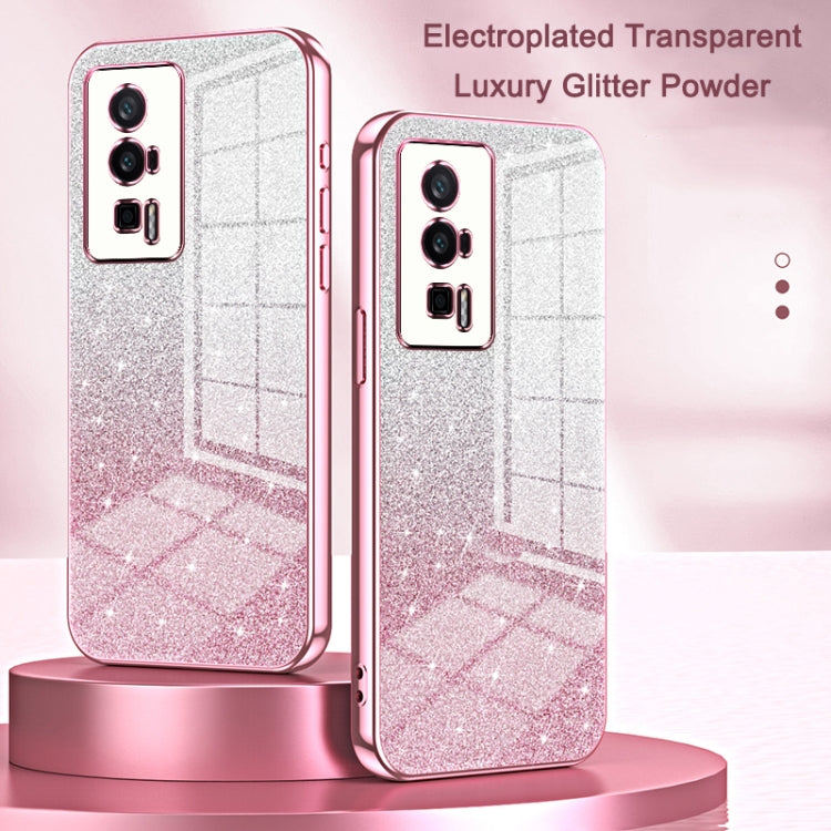 Gradient Glitter Powder Electroplated Phone Case, For Xiaomi Civi 2 / 13 Lite, For Xiaomi 13 Pro, For Xiaomi 13, For Xiaomi 12T Pro, For Xiaomi 12 Pro / 12S Pro, For Xiaomi 12S