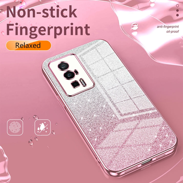 Gradient Glitter Powder Electroplated Phone Case, For Xiaomi Mix 4, For Xiaomi Mi 10S, For Xiaomi Mi 11 Ultra, For Xiaomi Mi 11 Pro, For Xiaomi Mi 11, For Xiaomi Mi 10 Lite 5G