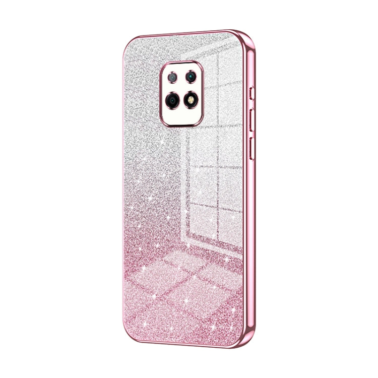 Gradient Glitter Powder Electroplated Phone Case, For Xiaomi Redmi 10X Pro 5G, For Xiaomi Redmi 10X 5G, For Xiaomi Redmi Note 9 / 10X 4G, For Xiaomi Redmi Note 8 Pro, For Xiaomi Redmi K20 / K20 Pro, For Xiaomi Redmi Note 7 / Note 7 Pro