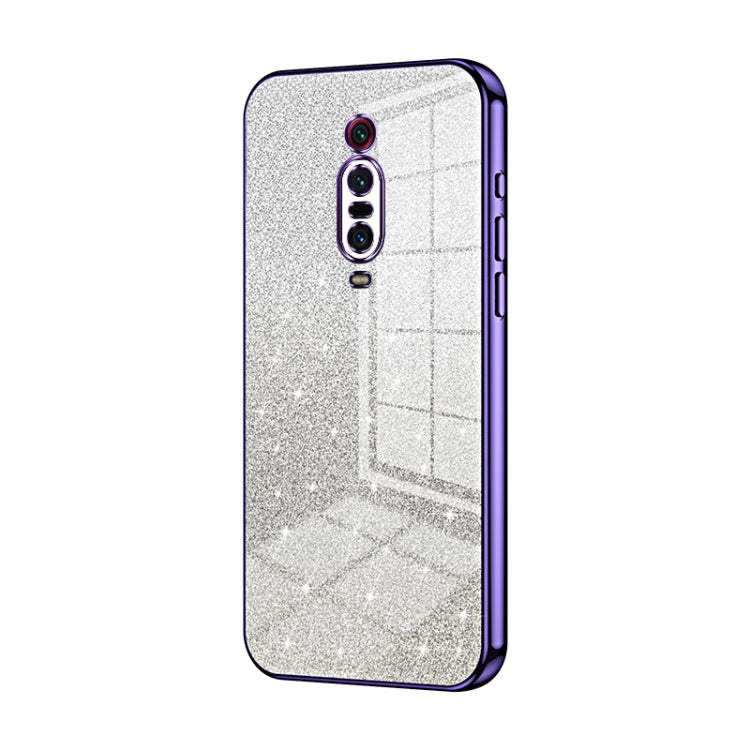 Gradient Glitter Powder Electroplated Phone Case, For Xiaomi Redmi 10X Pro 5G, For Xiaomi Redmi 10X 5G, For Xiaomi Redmi Note 9 / 10X 4G, For Xiaomi Redmi Note 8 Pro, For Xiaomi Redmi K20 / K20 Pro, For Xiaomi Redmi Note 7 / Note 7 Pro