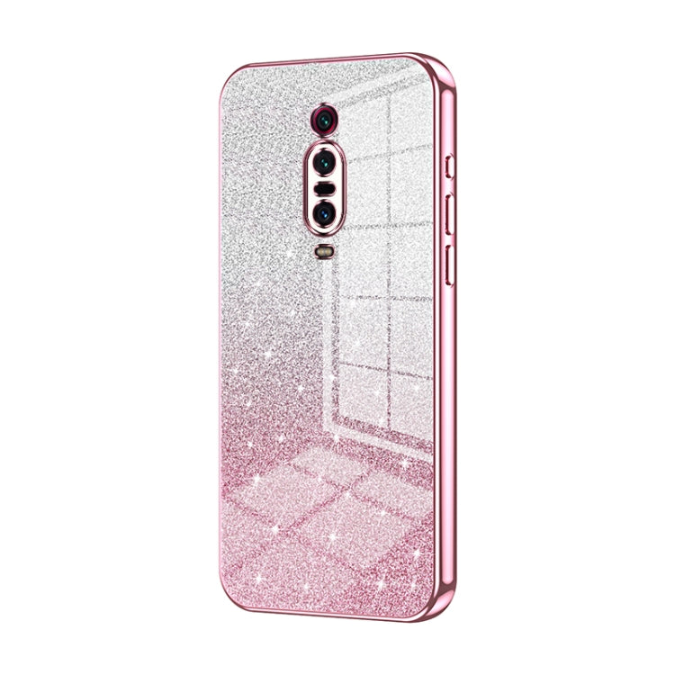 Gradient Glitter Powder Electroplated Phone Case, For Xiaomi Redmi 10X Pro 5G, For Xiaomi Redmi 10X 5G, For Xiaomi Redmi Note 9 / 10X 4G, For Xiaomi Redmi Note 8 Pro, For Xiaomi Redmi K20 / K20 Pro, For Xiaomi Redmi Note 7 / Note 7 Pro
