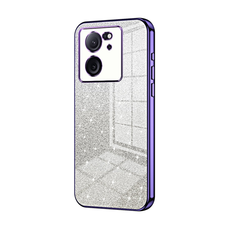 Gradient Glitter Powder Electroplated Phone Case, For Xiaomi Redmi Note 13 4G, For Xiaomi Redmi Note 13 5G, For Xiaomi Redmi Note 13 Pro+, For Xiaomi Redmi Note 13 Pro 5G, For Xiaomi Redmi K60 Ultra / Xiaomi 13T, For Xiaomi Redmi 12 / Redmi Note 12R