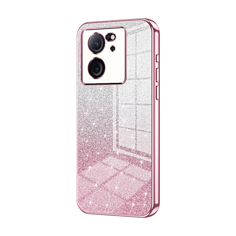 Gradient Glitter Powder Electroplated Phone Case, For Xiaomi Redmi Note 13 4G, For Xiaomi Redmi Note 13 5G, For Xiaomi Redmi Note 13 Pro+, For Xiaomi Redmi Note 13 Pro 5G, For Xiaomi Redmi K60 Ultra / Xiaomi 13T, For Xiaomi Redmi 12 / Redmi Note 12R