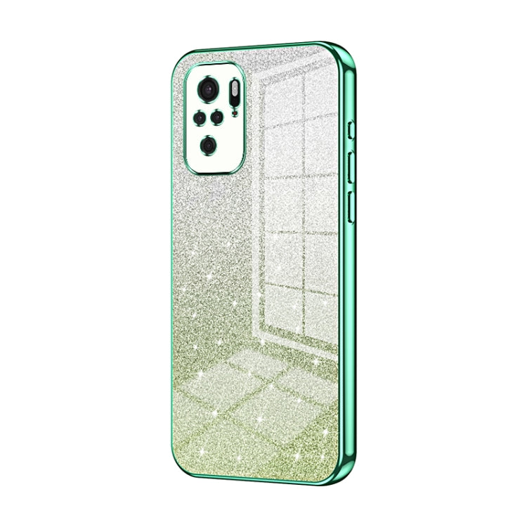Gradient Glitter Powder Electroplated Phone Case, For Xiaomi Redmi Note 10/Note 10S, For Xiaomi Redmi Note 11 Global / Note 11S, For Xiaomi Redmi K40S / Poco F4, For Xiaomi Redmi Note 11T 5G/Note 11S 5G, For Xiaomi Redmi K50 / K50 Pro                  ...