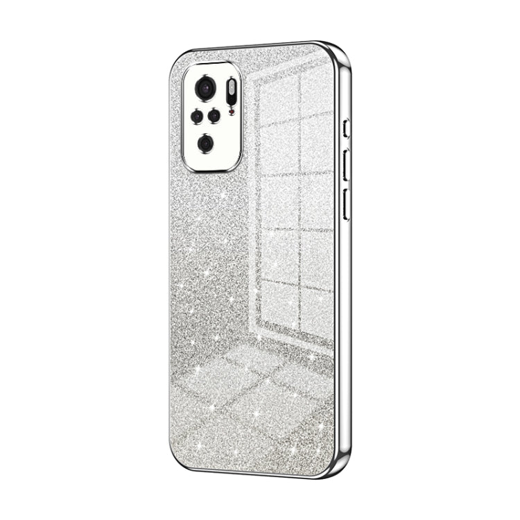 Gradient Glitter Powder Electroplated Phone Case, For Xiaomi Redmi Note 10/Note 10S, For Xiaomi Redmi Note 11 Global / Note 11S, For Xiaomi Redmi K40S / Poco F4, For Xiaomi Redmi Note 11T 5G/Note 11S 5G, For Xiaomi Redmi K50 / K50 Pro                  ...