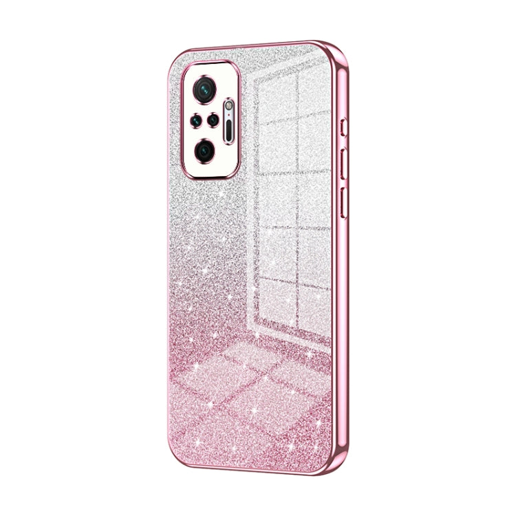 Gradient Glitter Powder Electroplated Phone Case, For Xiaomi Redmi Note 10 5G / Note 10T 5G, For Xiaomi Redmi Note 10 Pro 5G/Poco X3 GT, For Xiaomi Redmi Note 8 / Note 8 2021, For Xiaomi Redmi K40 Gaming/Poco F3 GT                                      ...