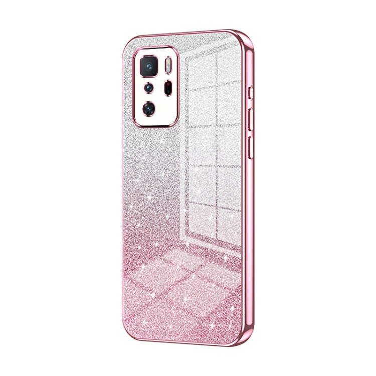 Gradient Glitter Powder Electroplated Phone Case, For Xiaomi Redmi Note 10 5G / Note 10T 5G, For Xiaomi Redmi Note 10 Pro 5G/Poco X3 GT, For Xiaomi Redmi Note 8 / Note 8 2021, For Xiaomi Redmi K40 Gaming/Poco F3 GT                                      ...