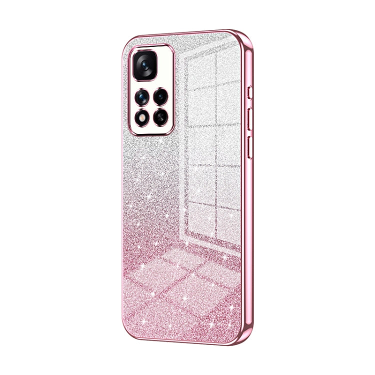Gradient Glitter Powder Electroplated Phone Case, For Xiaomi Redmi Note 10/Note 10S, For Xiaomi Redmi Note 11 Global / Note 11S, For Xiaomi Redmi K40S / Poco F4, For Xiaomi Redmi Note 11T 5G/Note 11S 5G, For Xiaomi Redmi K50 / K50 Pro                  ...