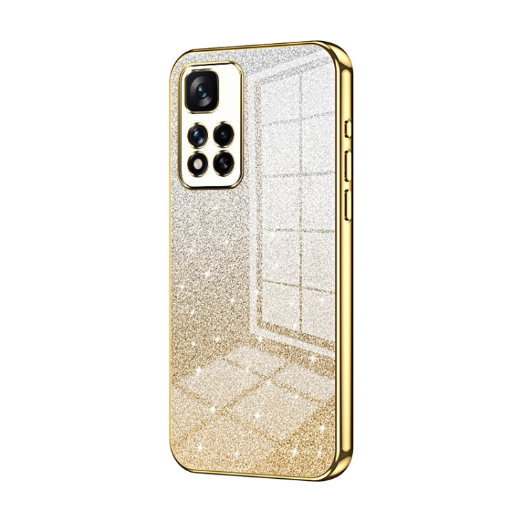 Gradient Glitter Powder Electroplated Phone Case, For Xiaomi Redmi Note 10/Note 10S, For Xiaomi Redmi Note 11 Global / Note 11S, For Xiaomi Redmi K40S / Poco F4, For Xiaomi Redmi Note 11T 5G/Note 11S 5G, For Xiaomi Redmi K50 / K50 Pro                  ...