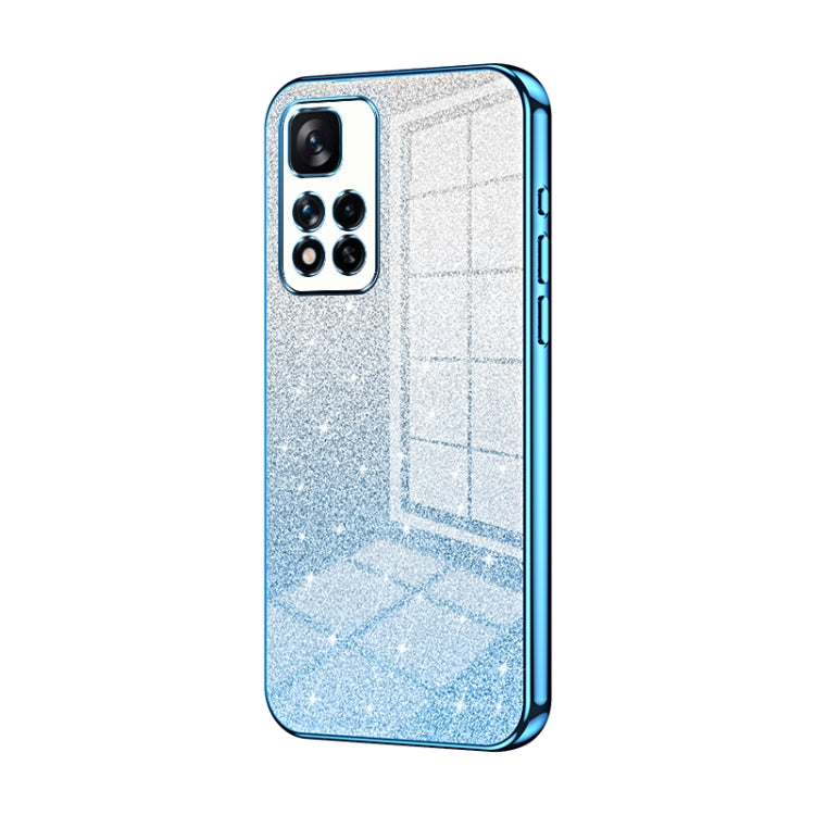 Gradient Glitter Powder Electroplated Phone Case, For Xiaomi Redmi Note 10/Note 10S, For Xiaomi Redmi Note 11 Global / Note 11S, For Xiaomi Redmi K40S / Poco F4, For Xiaomi Redmi Note 11T 5G/Note 11S 5G, For Xiaomi Redmi K50 / K50 Pro                  ...