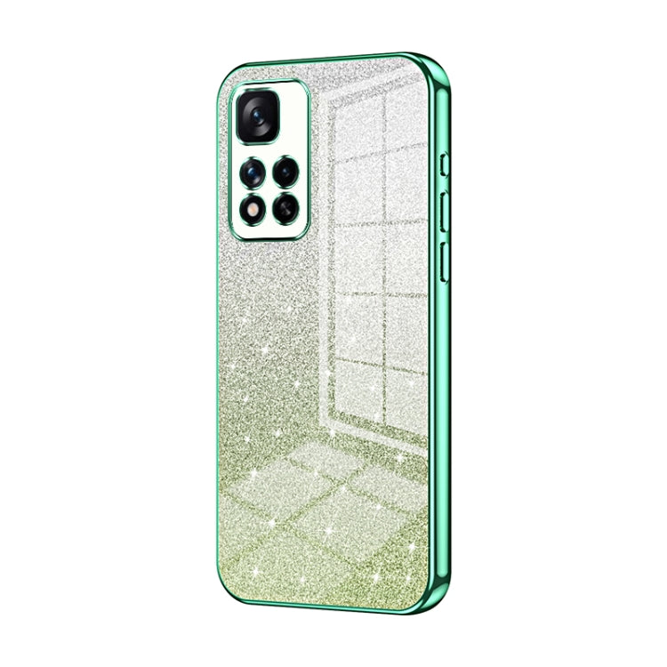 Gradient Glitter Powder Electroplated Phone Case, For Xiaomi Redmi Note 10/Note 10S, For Xiaomi Redmi Note 11 Global / Note 11S, For Xiaomi Redmi K40S / Poco F4, For Xiaomi Redmi Note 11T 5G/Note 11S 5G, For Xiaomi Redmi K50 / K50 Pro                  ...