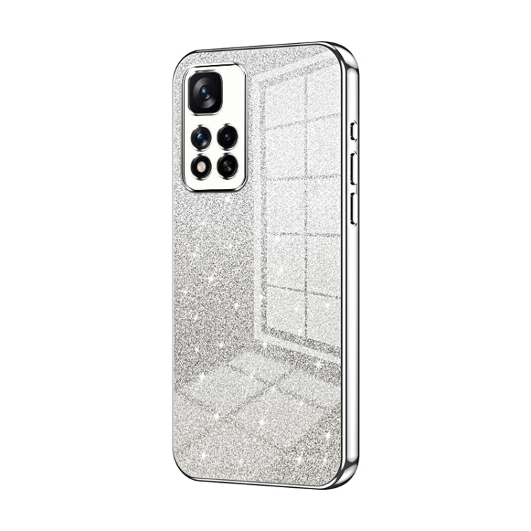 Gradient Glitter Powder Electroplated Phone Case, For Xiaomi Redmi Note 10/Note 10S, For Xiaomi Redmi Note 11 Global / Note 11S, For Xiaomi Redmi K40S / Poco F4, For Xiaomi Redmi Note 11T 5G/Note 11S 5G, For Xiaomi Redmi K50 / K50 Pro                  ...