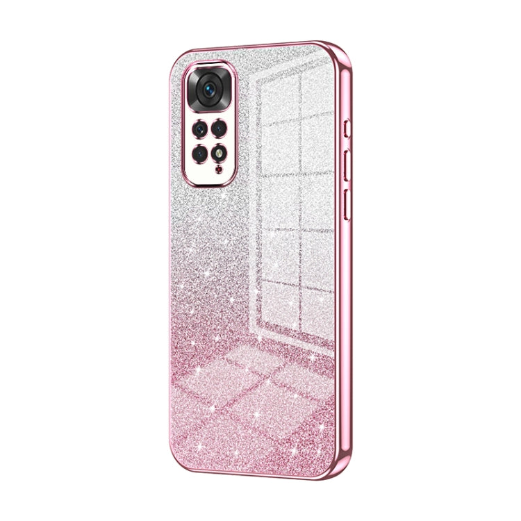 Gradient Glitter Powder Electroplated Phone Case, For Xiaomi Redmi Note 10/Note 10S, For Xiaomi Redmi Note 11 Global / Note 11S, For Xiaomi Redmi K40S / Poco F4, For Xiaomi Redmi Note 11T 5G/Note 11S 5G, For Xiaomi Redmi K50 / K50 Pro                  ...