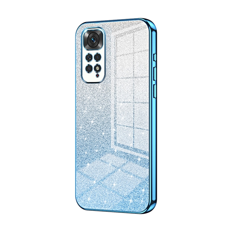 Gradient Glitter Powder Electroplated Phone Case, For Xiaomi Redmi Note 10/Note 10S, For Xiaomi Redmi Note 11 Global / Note 11S, For Xiaomi Redmi K40S / Poco F4, For Xiaomi Redmi Note 11T 5G/Note 11S 5G, For Xiaomi Redmi K50 / K50 Pro                  ...