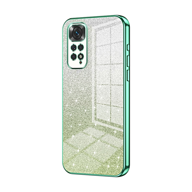 Gradient Glitter Powder Electroplated Phone Case, For Xiaomi Redmi Note 10/Note 10S, For Xiaomi Redmi Note 11 Global / Note 11S, For Xiaomi Redmi K40S / Poco F4, For Xiaomi Redmi Note 11T 5G/Note 11S 5G, For Xiaomi Redmi K50 / K50 Pro                  ...