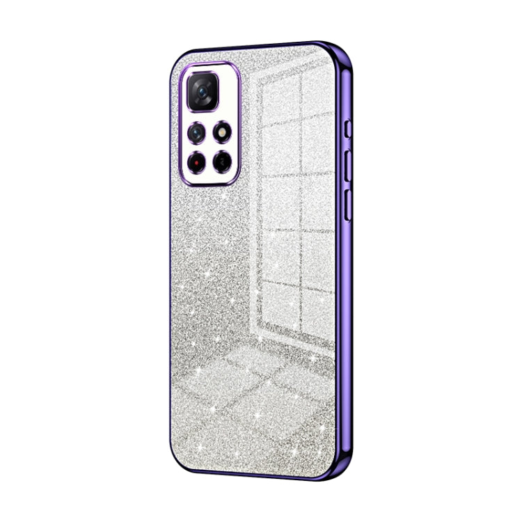Gradient Glitter Powder Electroplated Phone Case, For Xiaomi Redmi Note 10/Note 10S, For Xiaomi Redmi Note 11 Global / Note 11S, For Xiaomi Redmi K40S / Poco F4, For Xiaomi Redmi Note 11T 5G/Note 11S 5G, For Xiaomi Redmi K50 / K50 Pro                  ...