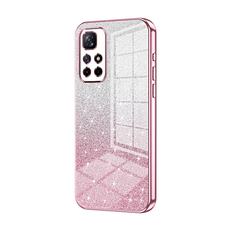 Gradient Glitter Powder Electroplated Phone Case, For Xiaomi Redmi Note 10/Note 10S, For Xiaomi Redmi Note 11 Global / Note 11S, For Xiaomi Redmi K40S / Poco F4, For Xiaomi Redmi Note 11T 5G/Note 11S 5G, For Xiaomi Redmi K50 / K50 Pro                  ...