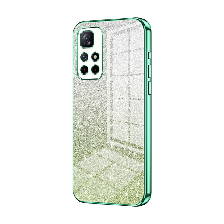 Gradient Glitter Powder Electroplated Phone Case, For Xiaomi Redmi Note 10/Note 10S, For Xiaomi Redmi Note 11 Global / Note 11S, For Xiaomi Redmi K40S / Poco F4, For Xiaomi Redmi Note 11T 5G/Note 11S 5G, For Xiaomi Redmi K50 / K50 Pro                  ...