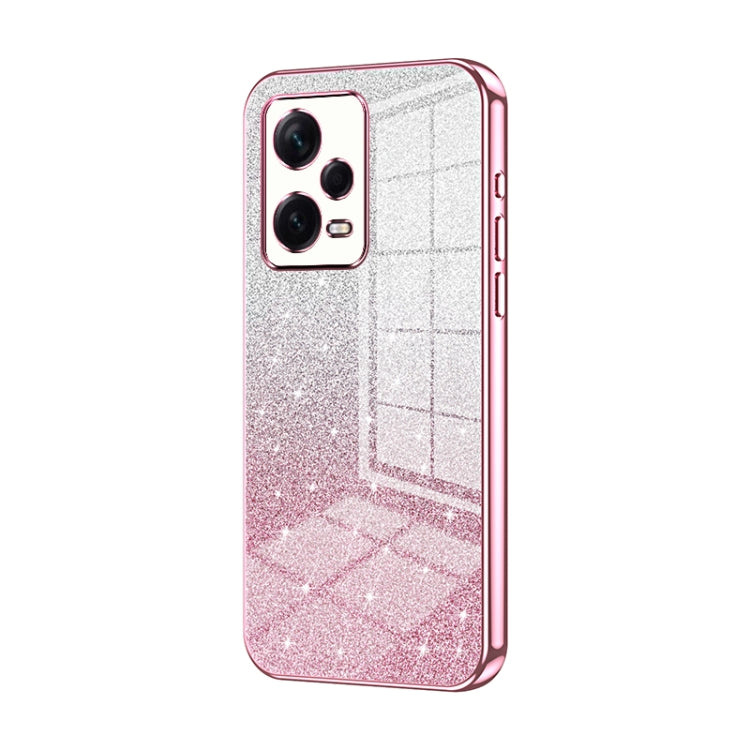 Gradient Glitter Powder Electroplated Phone Case, For Xiaomi Redmi Note 11T Pro/Poco X4 GT, For Xiaomi Redmi Note 12R Pro, For Xiaomi Redmi Note 12 Turbo/Poco F5, For Xiaomi Redmi K60 / K60 Pro, For Xiaomi Redmi Note 12S, For Xiaomi Redmi Note 12 Pro+