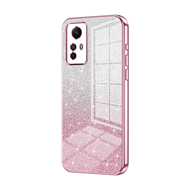 Gradient Glitter Powder Electroplated Phone Case, For Xiaomi Redmi Note 11T Pro/Poco X4 GT, For Xiaomi Redmi Note 12R Pro, For Xiaomi Redmi Note 12 Turbo/Poco F5, For Xiaomi Redmi K60 / K60 Pro, For Xiaomi Redmi Note 12S, For Xiaomi Redmi Note 12 Pro+